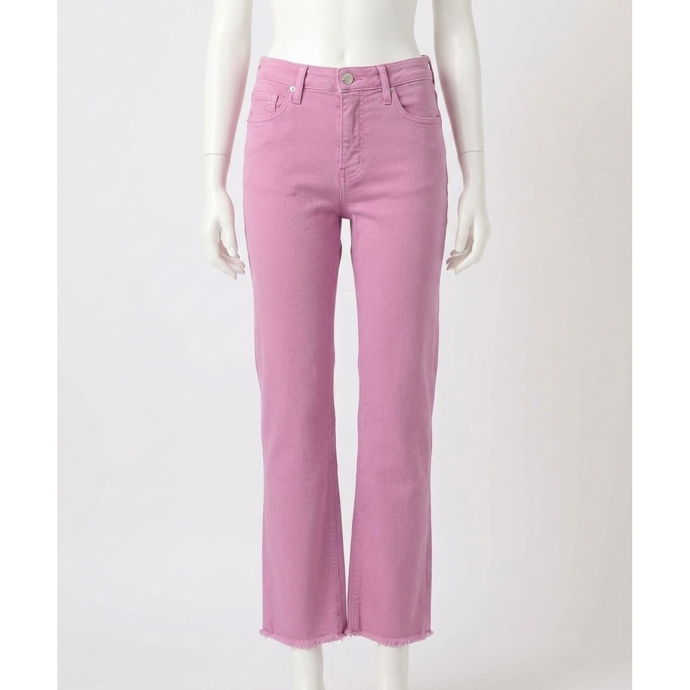 NEW KUT FROM THE KLOTH kelsey high rise ankle flare jeans in pink